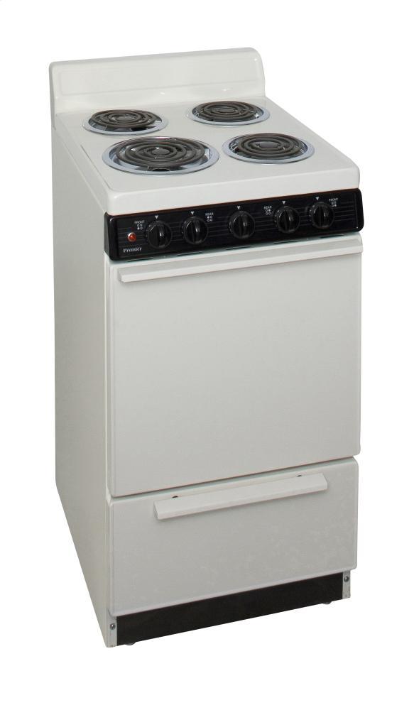 20 in. Freestanding Electric Range in Biscuit