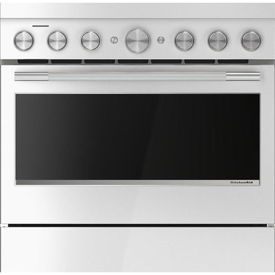 36-Inch 6-Element Induction Freestanding Commercial-Style Range with Air Fry