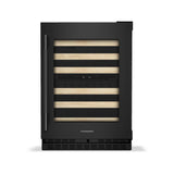 24" Undercounter Wine Cellar with Full-Extension Wood-Front Racks