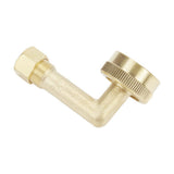 Dishwasher Brass Gooseneck Fitting 90 degree Lead Free