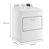 7.0 cu. ft. Electric Dryer with AutoSensing - Vented Top Load Matching