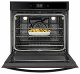 5.0 cu. ft. Smart Single Wall Oven with True Convection Cooking - Black