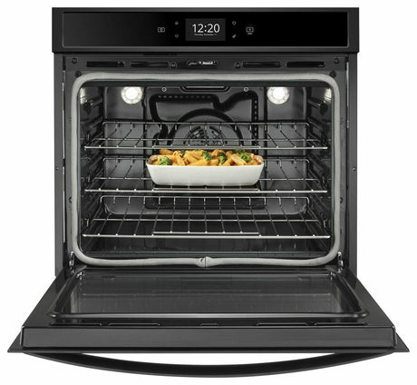 5.0 cu. ft. Smart Single Wall Oven with True Convection Cooking - Black