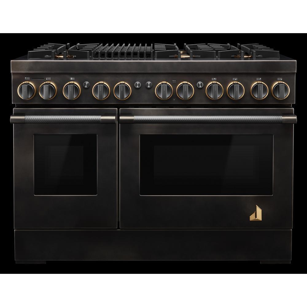 Smoke & Brass By JennAir® 48" Dual-Fuel Professional-Style Range