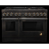 Smoke & Brass By JennAir® 48" Dual-Fuel Professional-Style Range