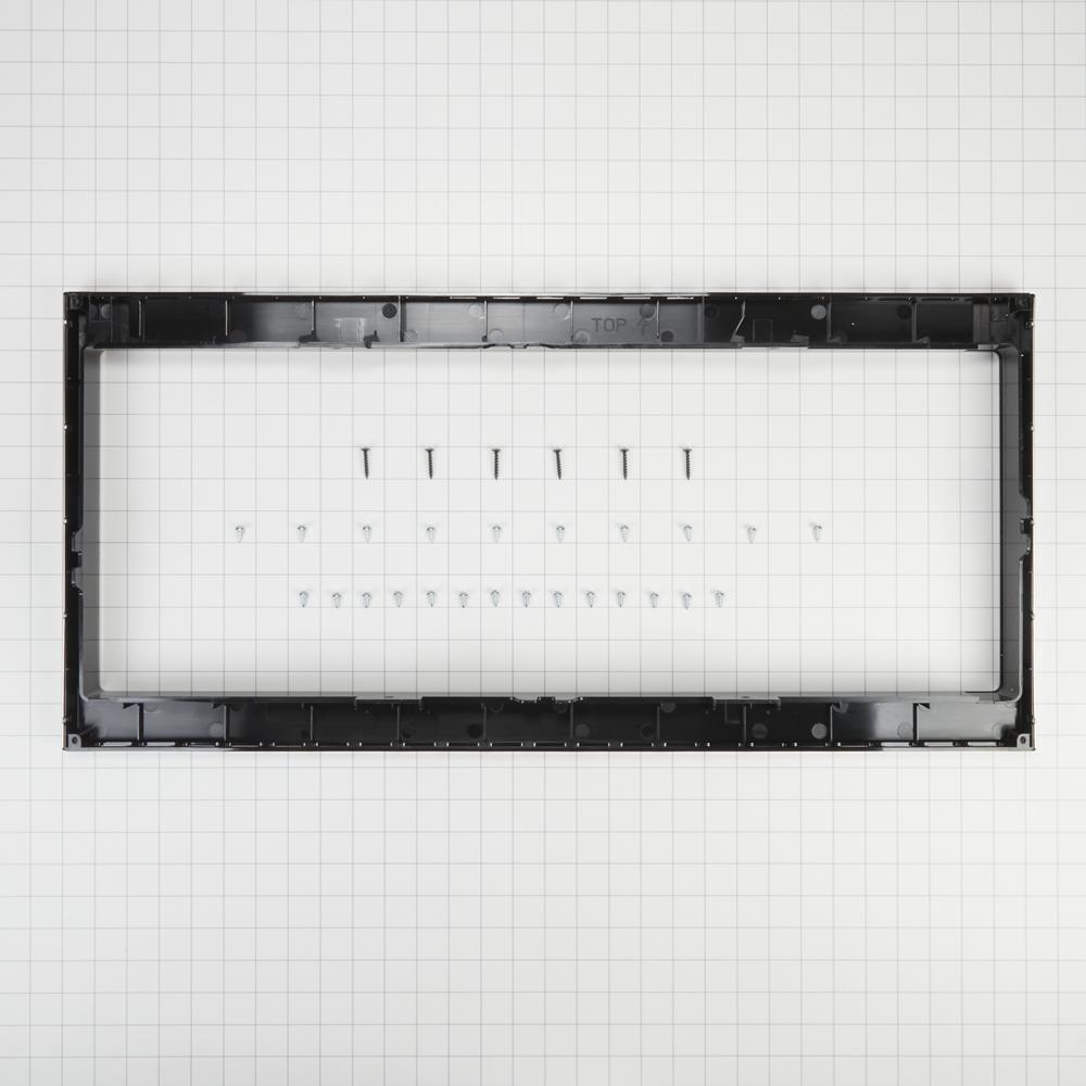 Built-In Low Profile Microwave Slim Trim Kit, Stainless Steel, Size: 31.5"L x 17.5"W x 5"D, fits cut-out height 12"