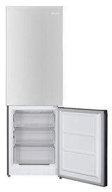 10.4 cu. ft. Counter Depth 24 in. Bottom Freezer 2-Door Refrigerator with Reversible Door in Stainless Steel