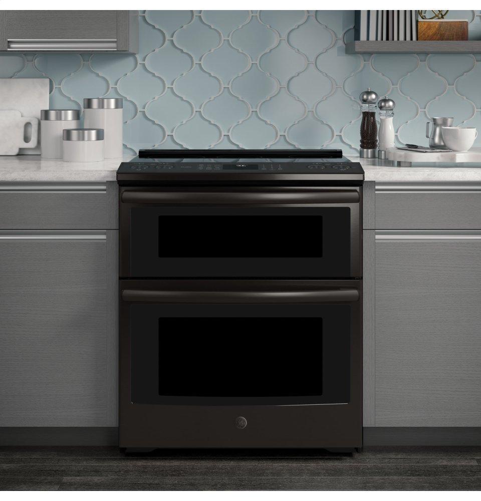 GE Profile™ 30" Smart Slide-In Electric Double Oven Convection Range