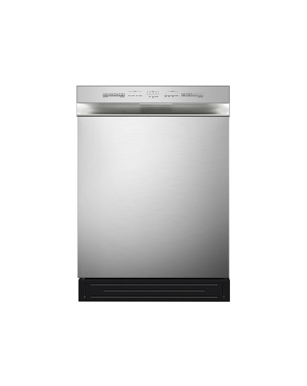 Midea 24" Front Control Dishwasher with Stainless Steel Tub and Interior LED Light