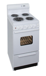 20 in. Freestanding Electric Range in White