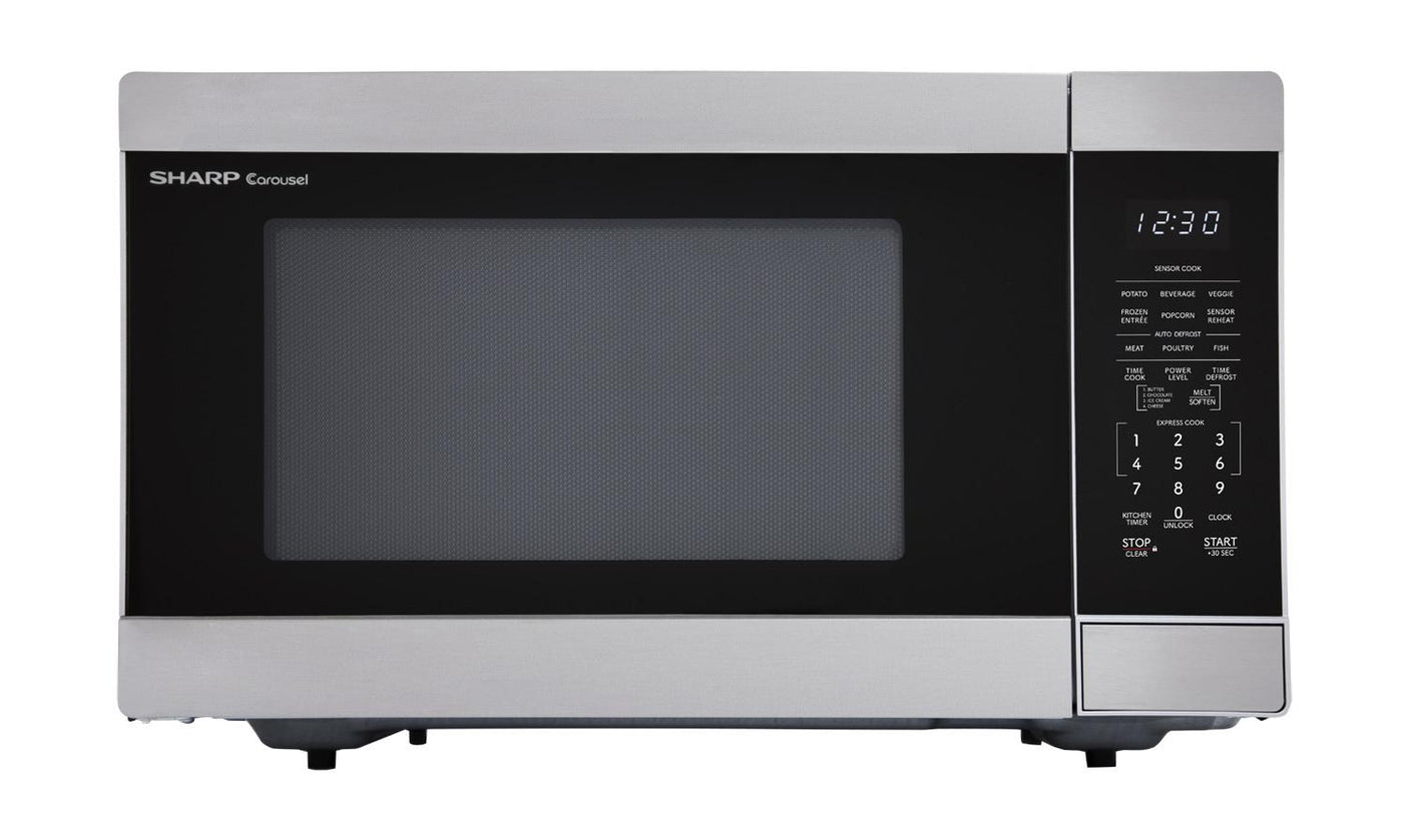 Sharp 1.6 cu. ft. 1100W Stainless Steel Countertop Microwave Oven