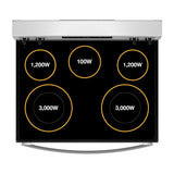 30-inch Electric Range with Air Cooking Technology and Steam Clean