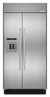 29.5 cu. ft 48-Inch Width Built-In Side by Side Refrigerator with PrintShield™ Finish - Stainless Steel with PrintShield™ Finish