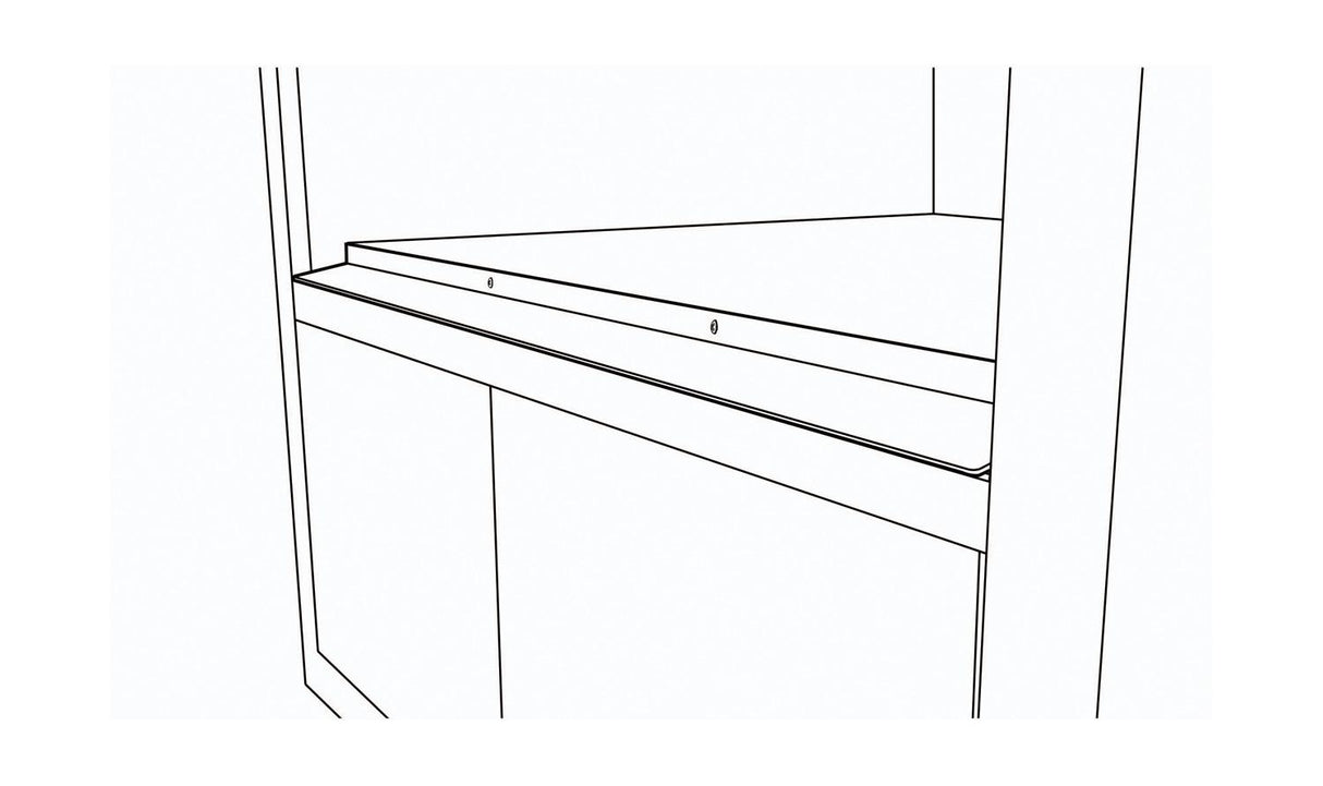 24 in. Black Stainless Steel Flush Mount Deflector for SMD2470AH
