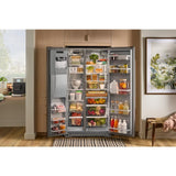 20.8 Cu. Ft. Counter-Depth Side-by-Side Refrigerator with Exterior Ice and Water Dispenser in PrintShield™ Finish