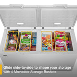 Whirlpool® 19 cu. ft. Convertible Freezer-to-Fridge Chest Freezer with 4 Storage Baskets