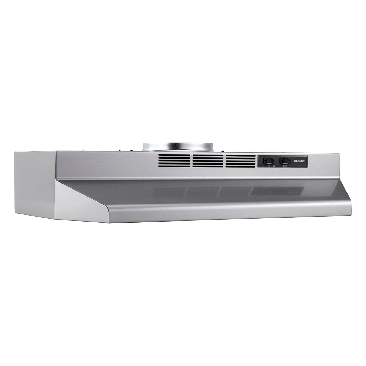 Broan® 30-Inch Convertible Under-Cabinet Range Hood, Stainless Finish with PrintGuard, 230 MAX Blower CFM