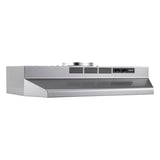 Broan® 30-Inch Convertible Under-Cabinet Range Hood, Stainless Finish with PrintGuard, 230 MAX Blower CFM