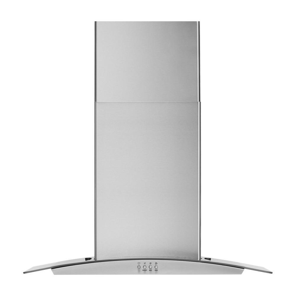 30" Curved Glass Wall Mount Range Hood