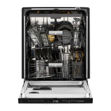 Pocket Handle 24" Built-In Dishwasher with Precise Fit 3rd Rack for Cutlery with Plasma Coating, 39 dBA