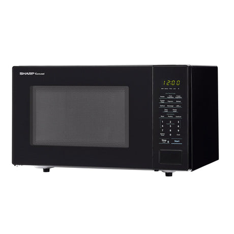 1.1 cu. ft. 1000W Sharp Countertop Black Microwave
