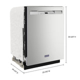 24 Front Control Dishwasher with Dual Power Filtration and PowerBlast® Cycle - 50 dBA