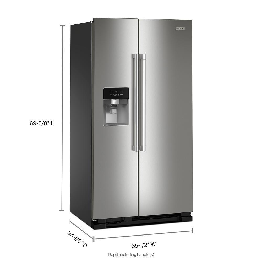 36-Inch Wide Side-by-Side Refrigerator - 25 Cu. Ft.