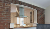 36" glass island hood with Variable Air Management