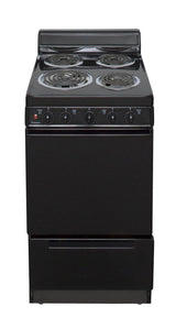 20 in. Freestanding Electric Range in Black