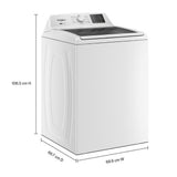 4.2-4.3 Cu. Ft. Whirlpool® Top Load Washer with 2-in-1 Removable Agitator and Soft Close Glass Lid