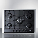 30" Wide 5-burner Gas Cooktop