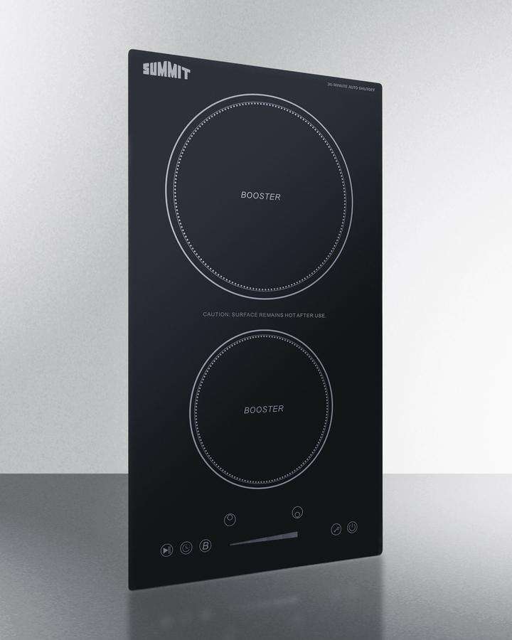 12" Wide 208-240v 2-zone Induction Cooktop With Safety Shutoff