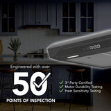 Alta 30-Inch 350 MAX Blower CFM 1.5 Sones Black Stainless Range Hood