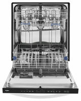 Stainless Steel Tub Dishwasher with TotalCoverage Spray Arm - White