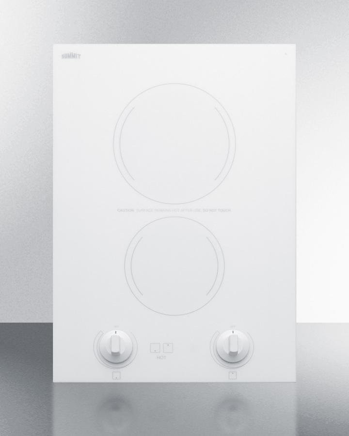 15" Wide 230v 2-burner Radiant Cooktop
