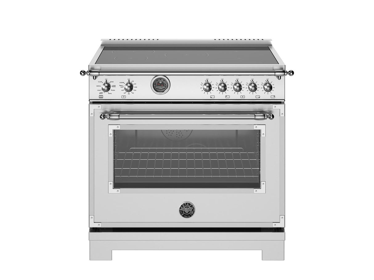 36 inch Induction Range, 5 Heating Zones and Cast Iron Griddle, Electric Self-Clean Oven Stainless Steel