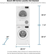 300 Series Washer - 208/240V, Cap. 2.2 cu.ft., 15 Cyc.,1,400 RPM, 54 dBA White/Door, ENERGY STAR