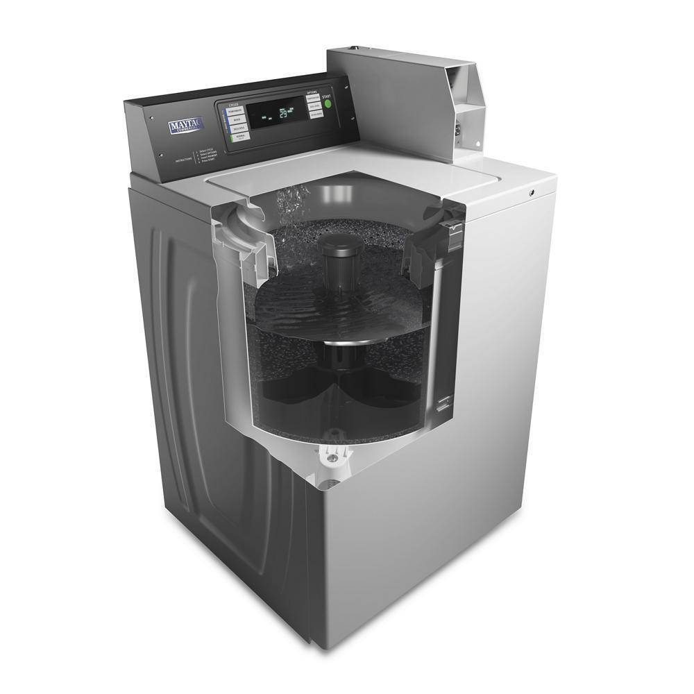 Commercial Top-Load Washer, Coin Drop Ready