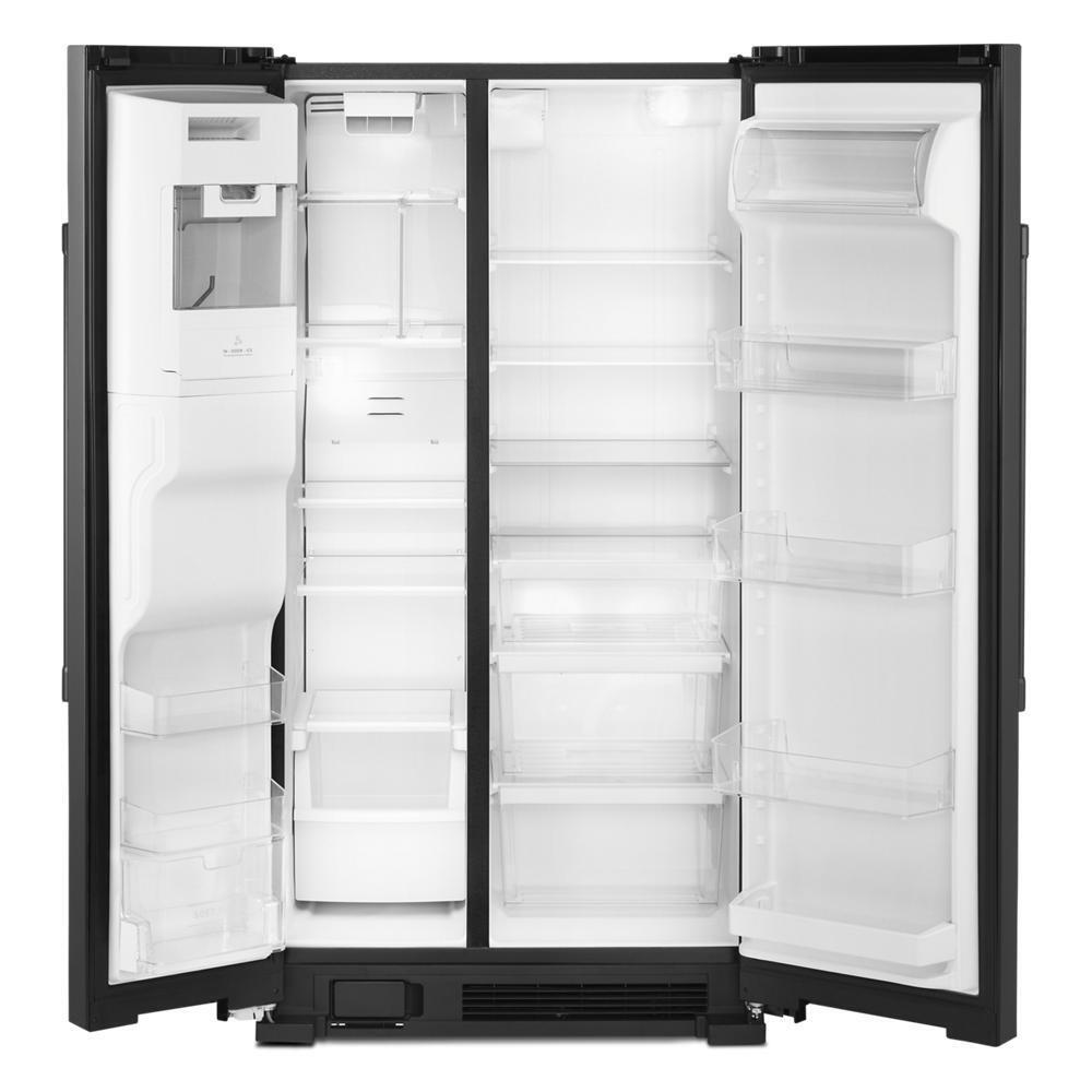 36-Inch Wide Side-by-Side Refrigerator with Exterior Ice and Water Dispenser - 25 Cu. Ft.