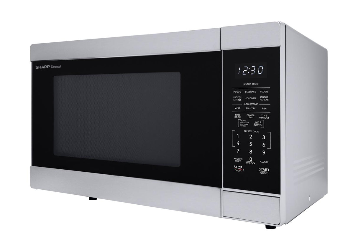 Sharp 1.6 cu. ft. 1100W Stainless Steel Countertop Microwave Oven