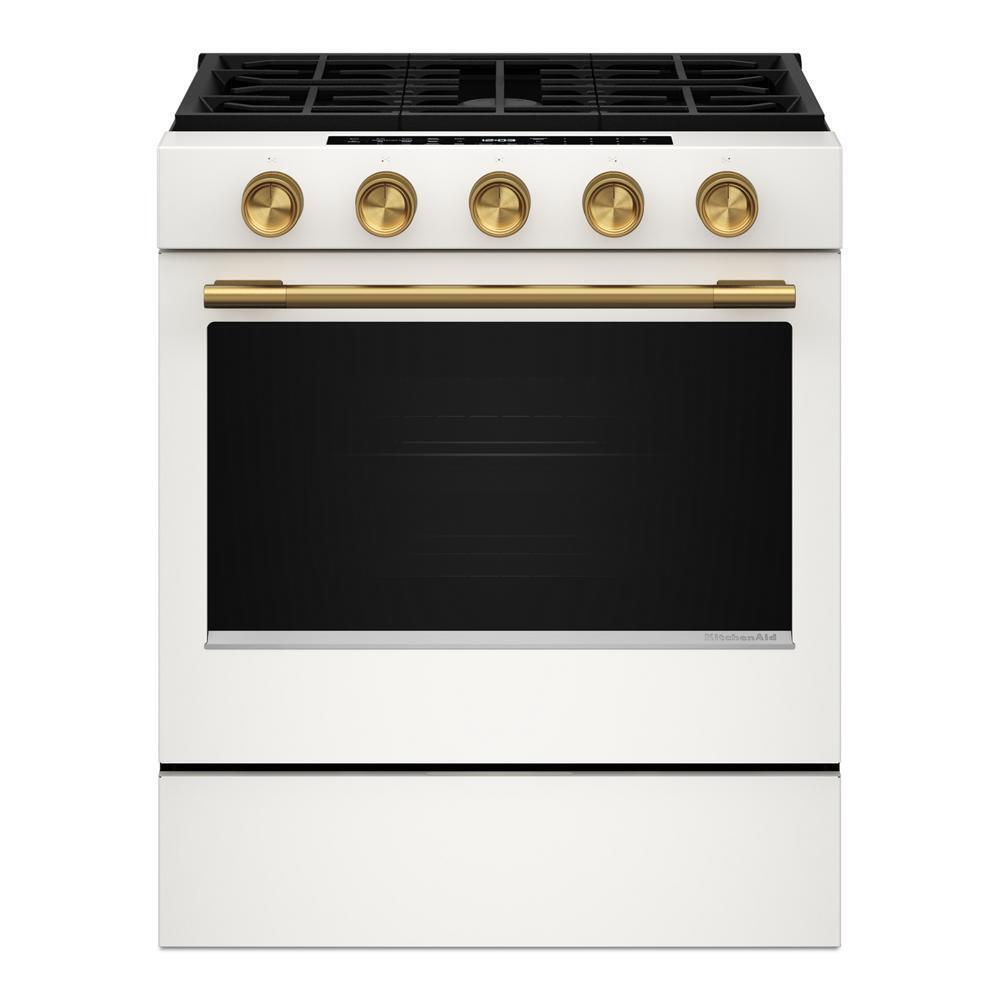5.0 Cu. Ft. Smart Slide-in Gas Range with Convection Cooking Modes and 2-in-1 Burner