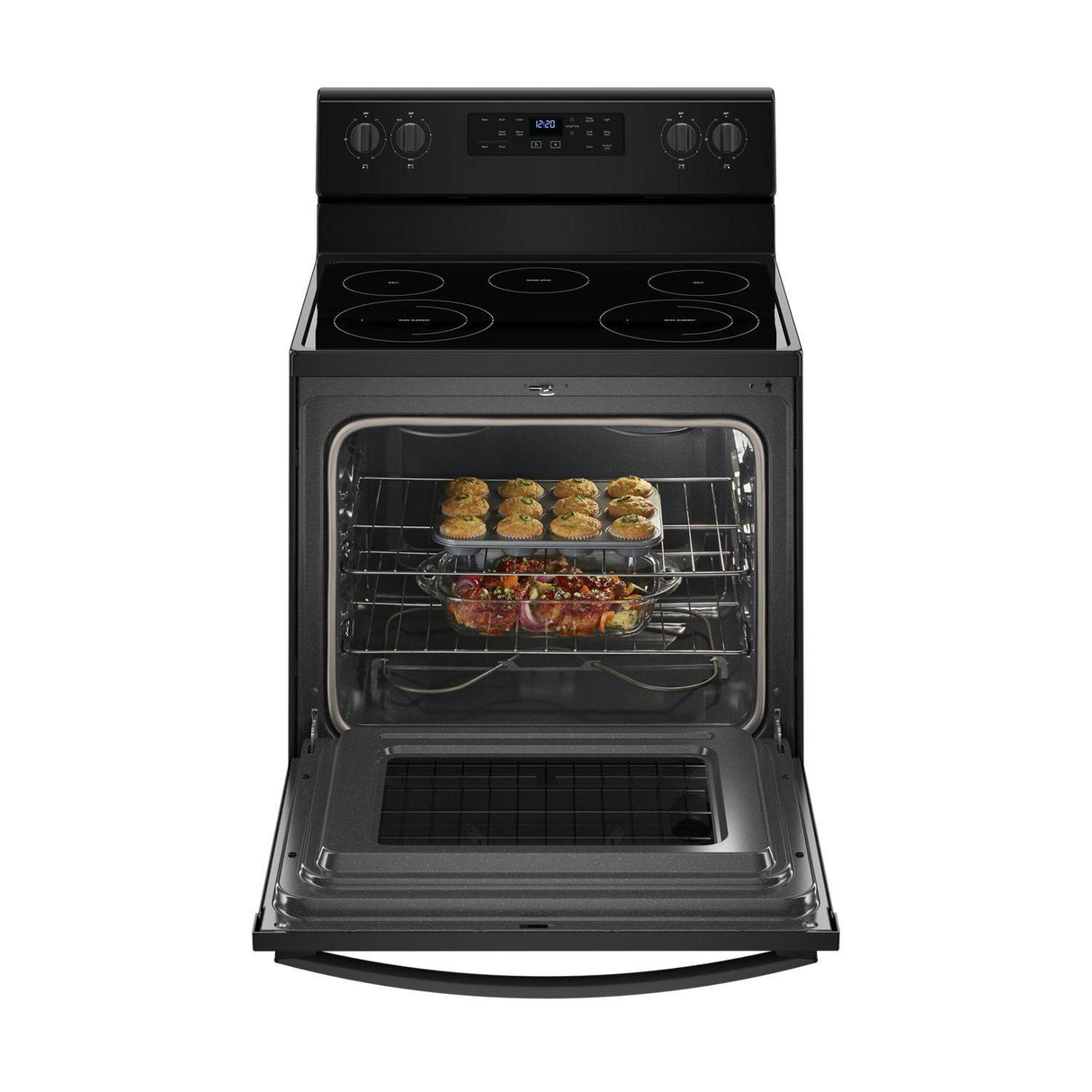 5.3 cu. ft. Freestanding Electric Range with Frozen Bake™ Technology - Black
