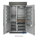 30 Cu. Ft. 48"" Built-In Side-by-Side Refrigerator with Panel-Ready Doors