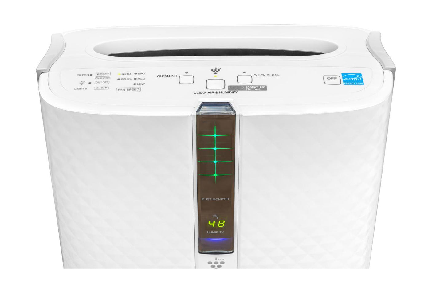 Sharp Plasmacluster Ion Air Purifier with True HEPA + Humidifier for Medium Rooms