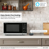 Sharp 1.4 cu. ft. 1100W Smart Stainless Steel Microwave Oven with Inverter Technology