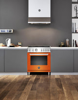 30 inch All Gas Range, 4 Brass Burner Arancio