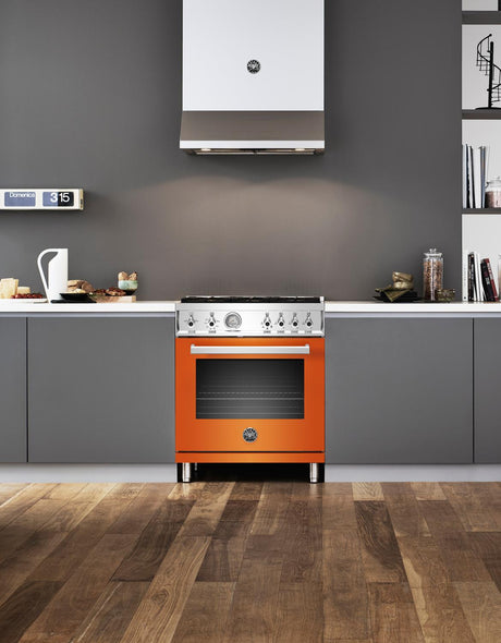 30 inch All Gas Range, 4 Brass Burner Arancio