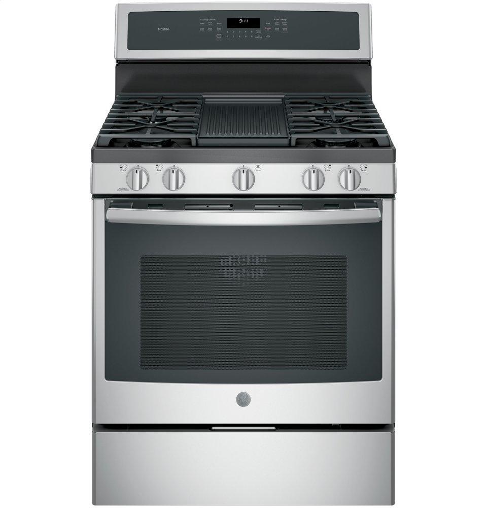 GE Profile™ 30" Free-Standing Gas Convection Range