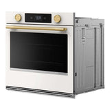 30-inch Smart Electric Single Wall Oven with Assisted Cooking Modes - Porcelain White