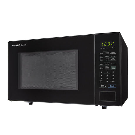 1.4 cu. ft. 1000W Sharp Black Countertop Microwave Oven
